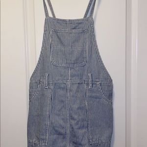 Forever 21 striped overall dress